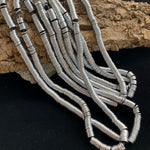 Perles Heishi platinées (sachet 20 pces)