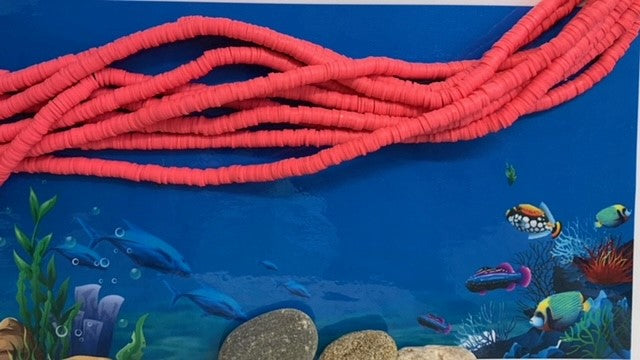 Perles Heishi - Rose-Franch (5 g ~100 pièces)