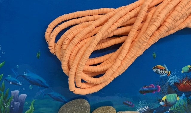 Perles Heishi - Pêche  (5 g ~100 Pces)