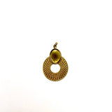 Pendentif de supports de cabochon en acier inoxydable - Plaqué or (1 pce)