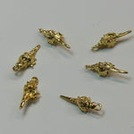 Pendentifs en laiton, coquillage en spirale, plaqué or 18K (1 pce)