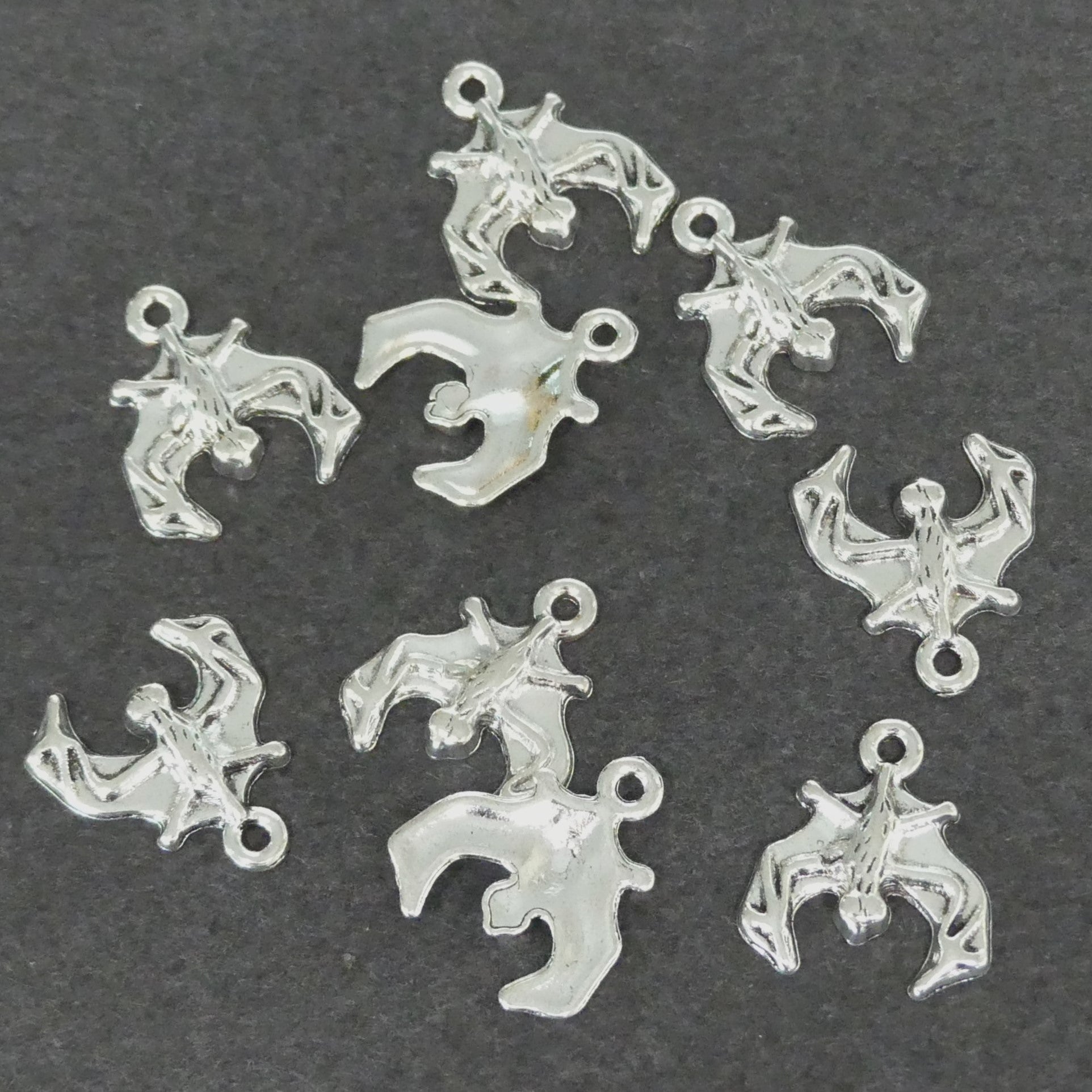 Pendentifs Halloween "Chauve-souris "style tibétain - Argent antique - 1 pièce