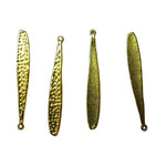 Pendentif, breloque, batte de baseball, Or antique (1pce)