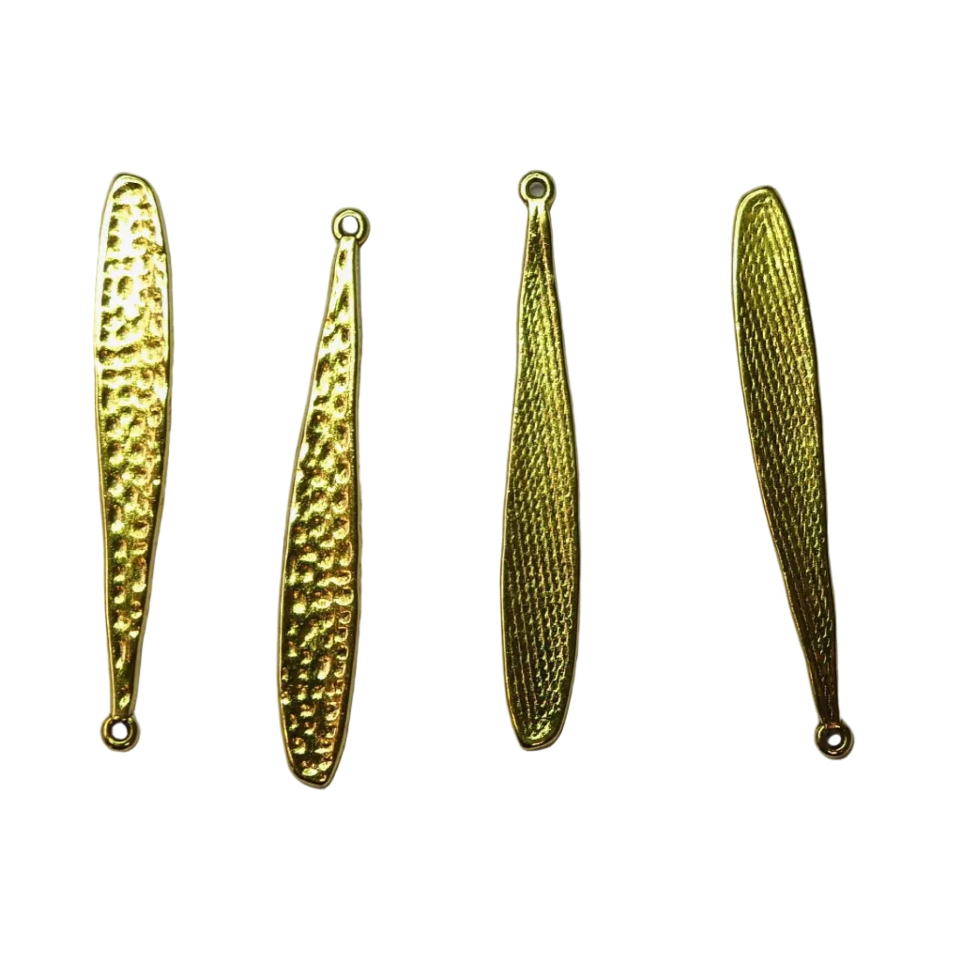 Pendentif, breloque, batte de baseball, Or antique (1pce)