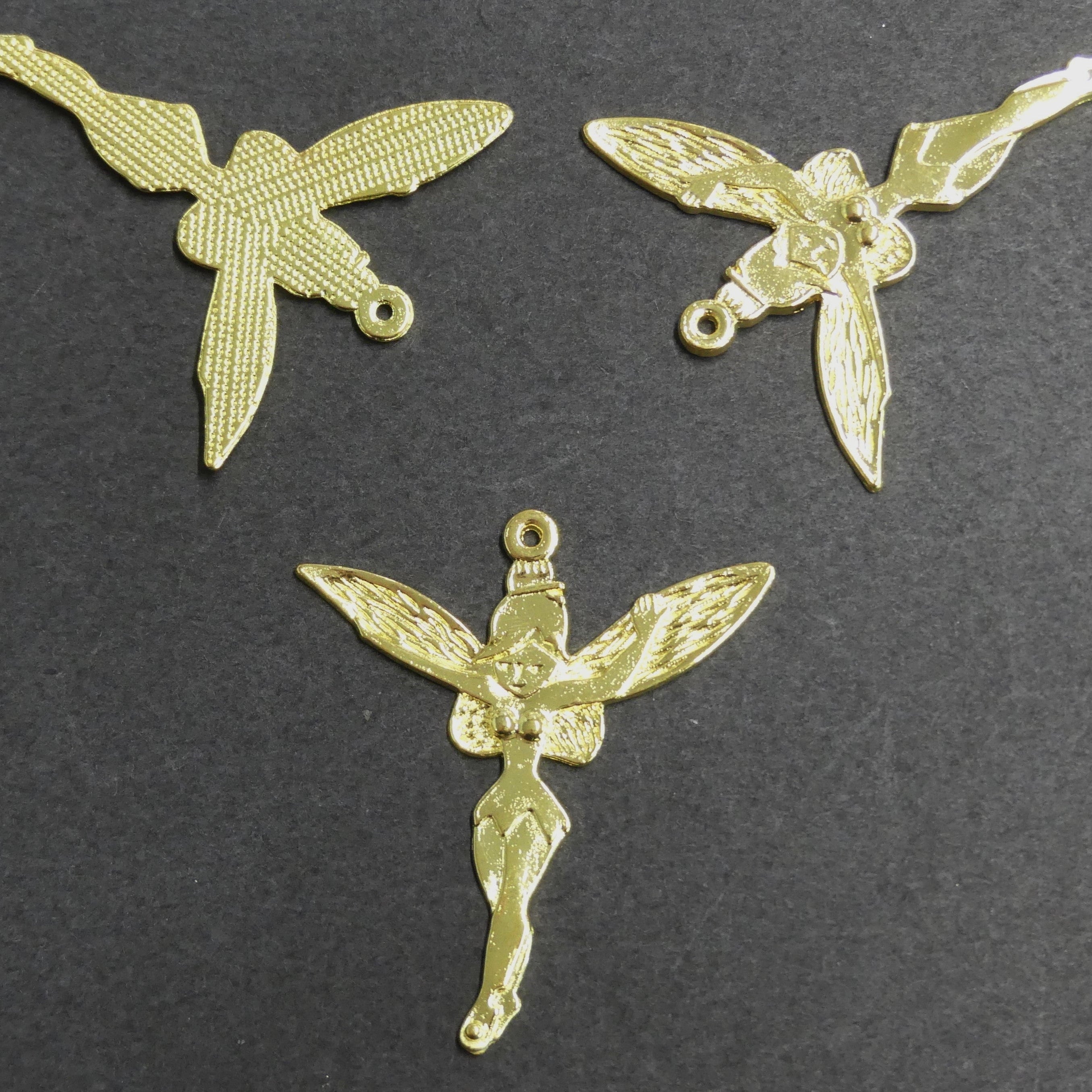 Pendentif fée Halloween en alliage de style tibétain. Sans plomb, sans cadmium et sans nickel - (1 pce)