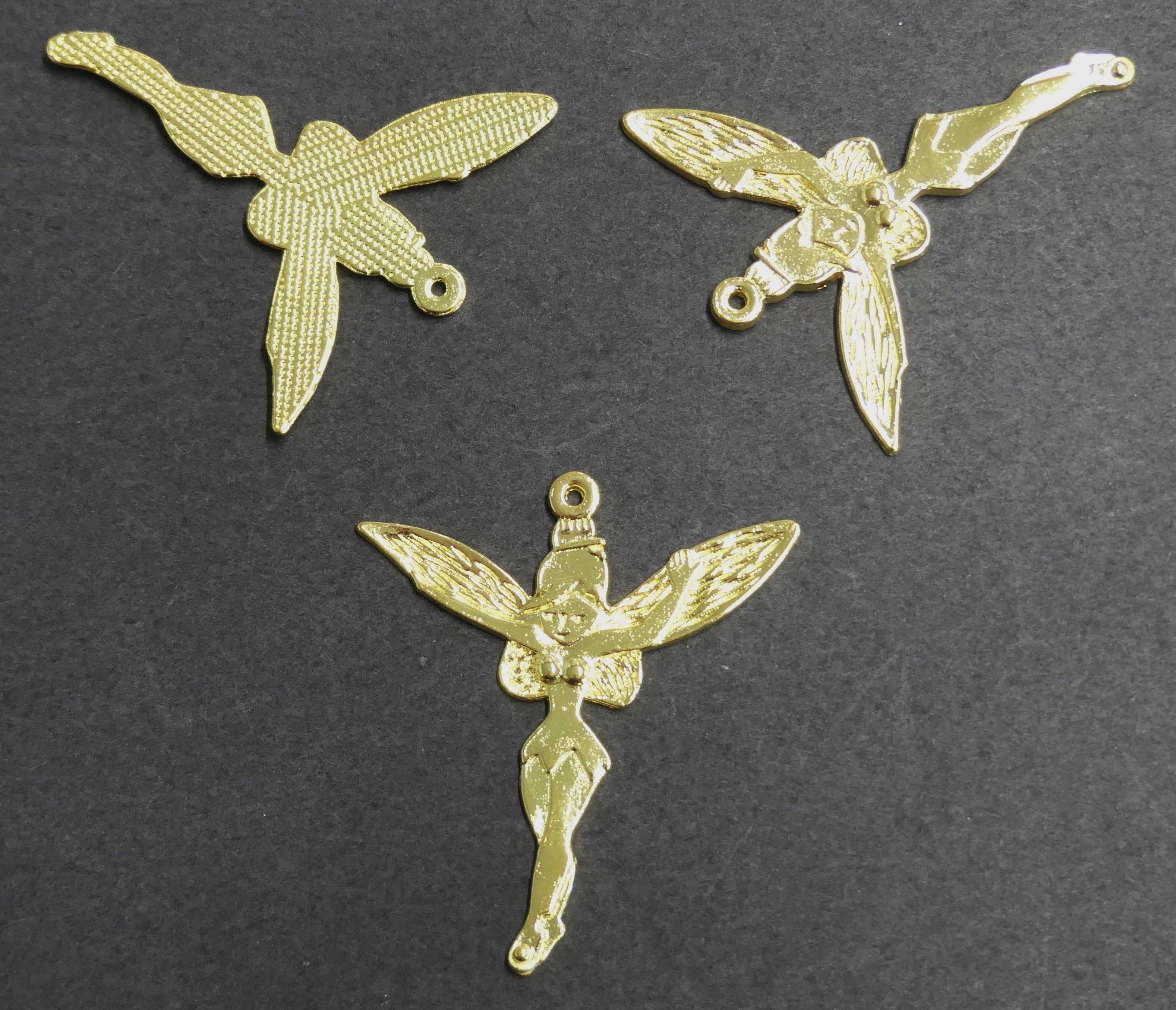 Pendentif fée Halloween en alliage de style tibétain. Sans plomb, sans cadmium et sans nickel - (1 pce)