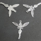 Pendentif fée Halloween en alliage de style tibétain - Argent antique - (1 pce)