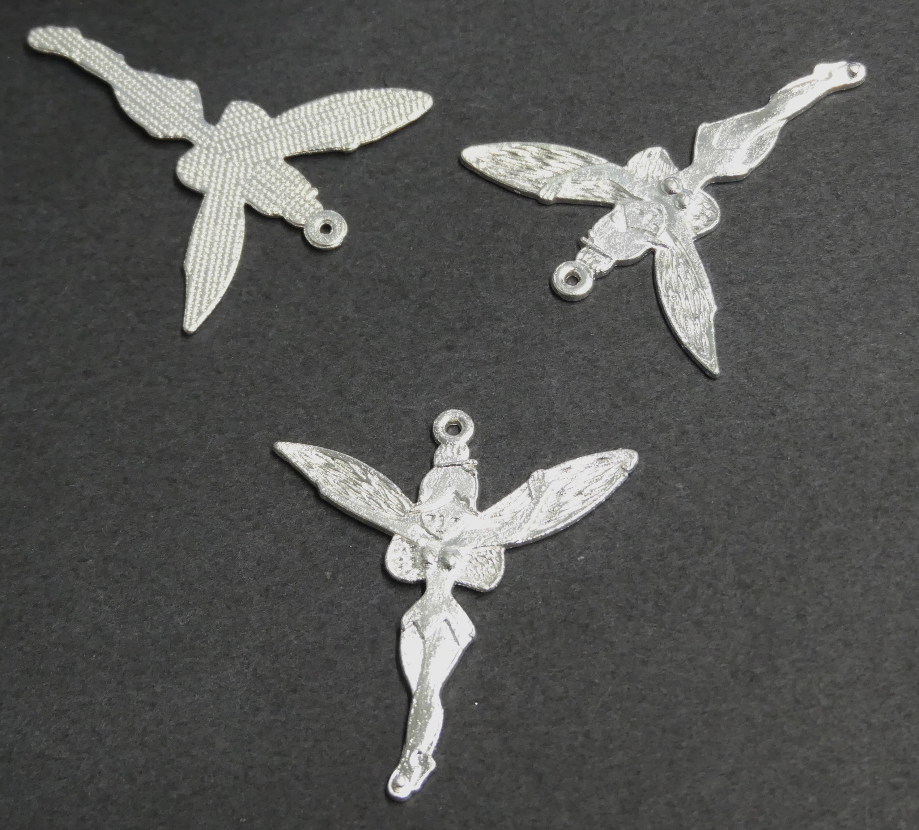 Pendentif fée Halloween. Sans plomb, sans cadmium et sans nickel - Argenté - (1 pce)