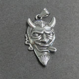 Pendentif breloque fantôme de bétail, argent antique (1pce)