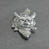 Pendentif breloque fantôme de bétail, argent antique (1pce)