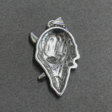Pendentif breloque fantôme de bétail, argent antique (1pce)