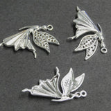 Pendentifs Halloween " Fée " en alliage - Argent antique - 1 pièce