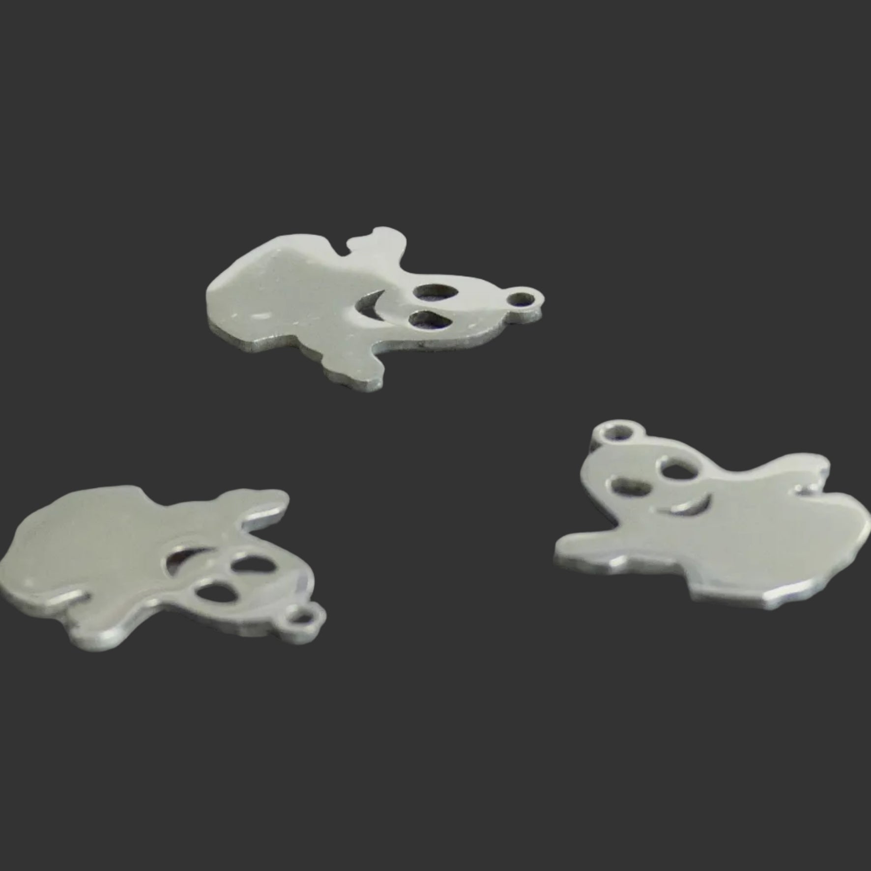Pendentifs " Fantôme " - Argenté - 1 pièce