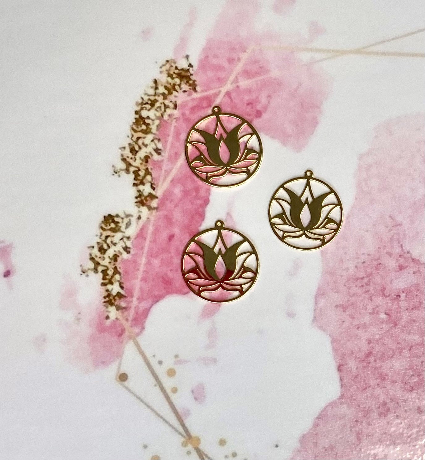 Pendentif - Fleur de lotus ( 1 pces )