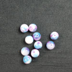 Ronde 8 - Jade blanc teinté bleu profond du ciel (10pces)