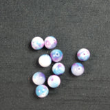 Ronde 8 - Jade blanc teinté bleu profond du ciel (10pces)