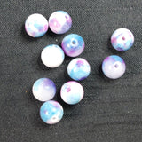 Ronde 8 - Jade blanc teinté bleu profond du ciel (10pces)