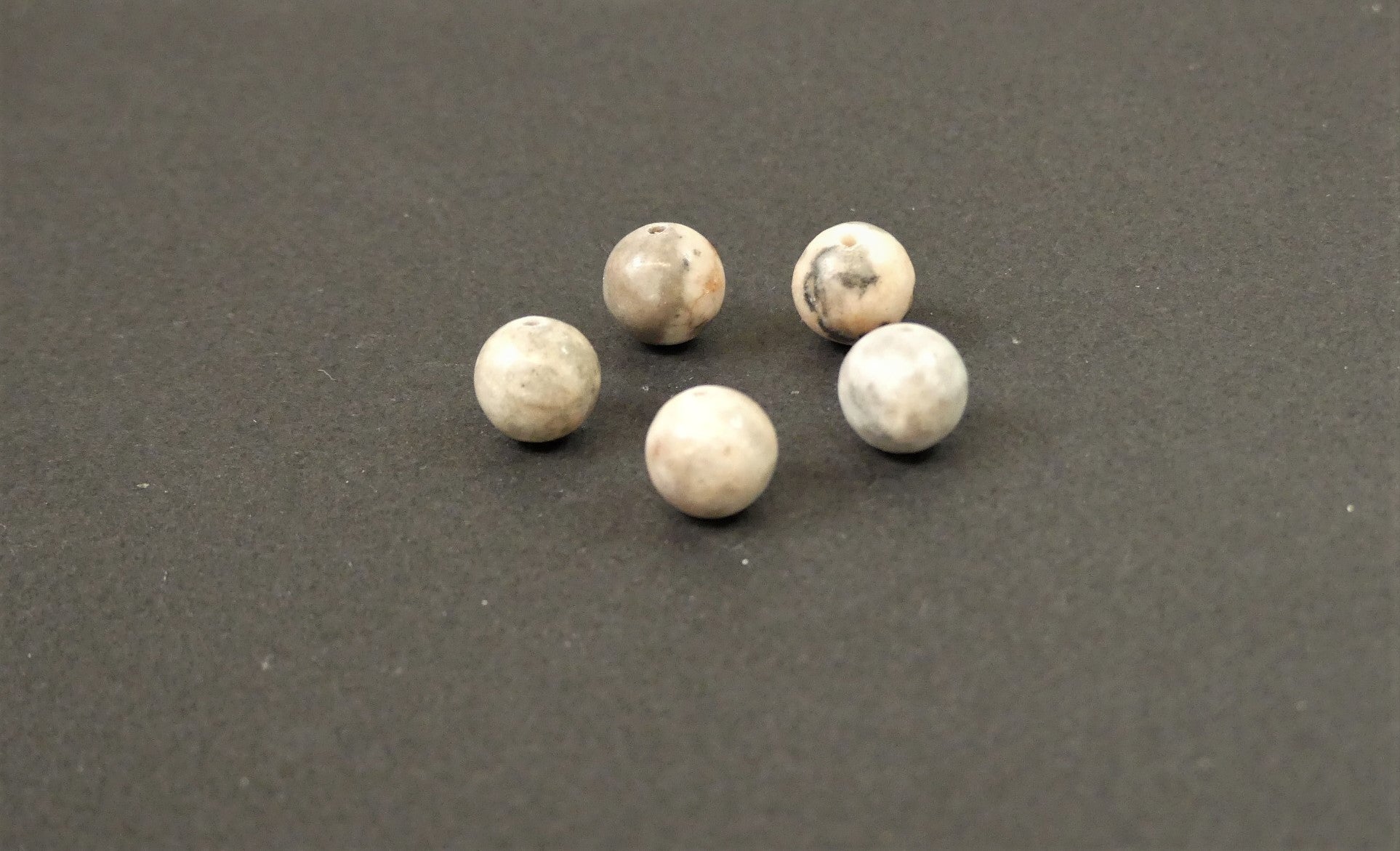 Ronde 10 - Jaspe zèbre naturel (5 pces)