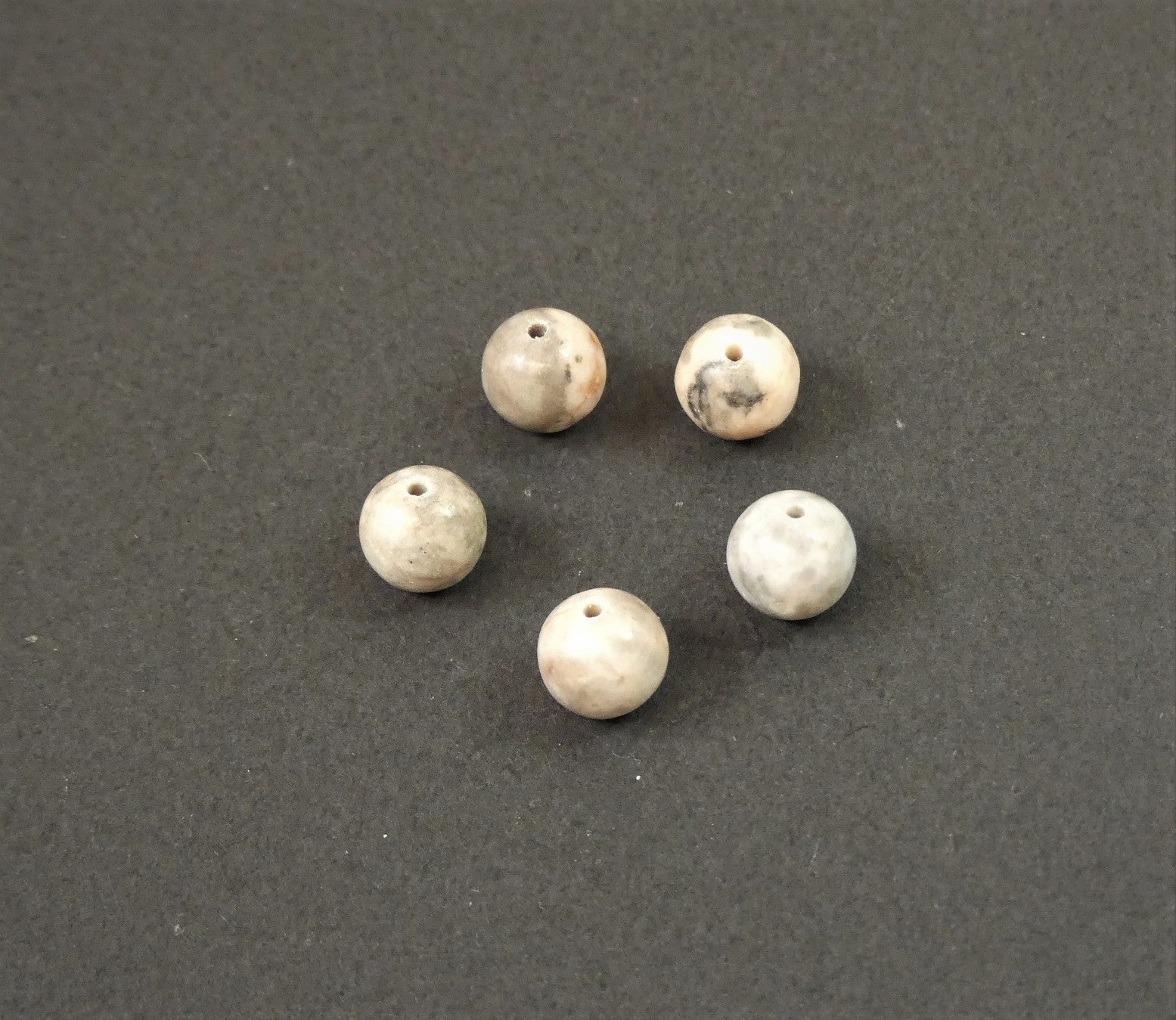 Ronde 10 - Jaspe zèbre naturel (5 pces)