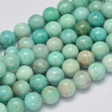 Ronde 12 - Amazonite naturelle  - Verte (3pces)