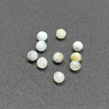 Perles d' Amazonite de Fleur naturel, rondes et taillées à facettes - 10 pièces