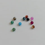 Perles en Agate naturelle à rayures et à bandes - 10 pièces