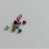 Perle en Agate naturelle, ronde taillée en facette - 10 pièces