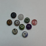 Perle en pierre gemme naturelle -  taillée en  rondelle - 10 pièces