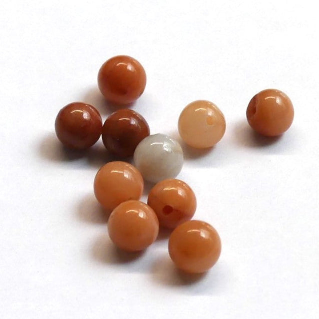 Ronde 6 - Aventurine rose naturelle - (10 pces)