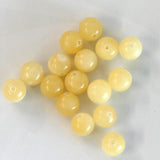 Ronde 8 - Jade jaune naturel - (10 pces)