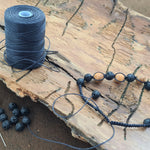 Ronde 8 - Perles en bois naturel clair (10 pces)