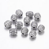 Perles de séparateur "Baril"   - Argent antique (5 pièces)