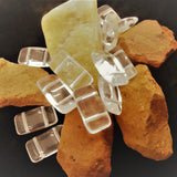 Perles porteuses transparentes (10 pces)