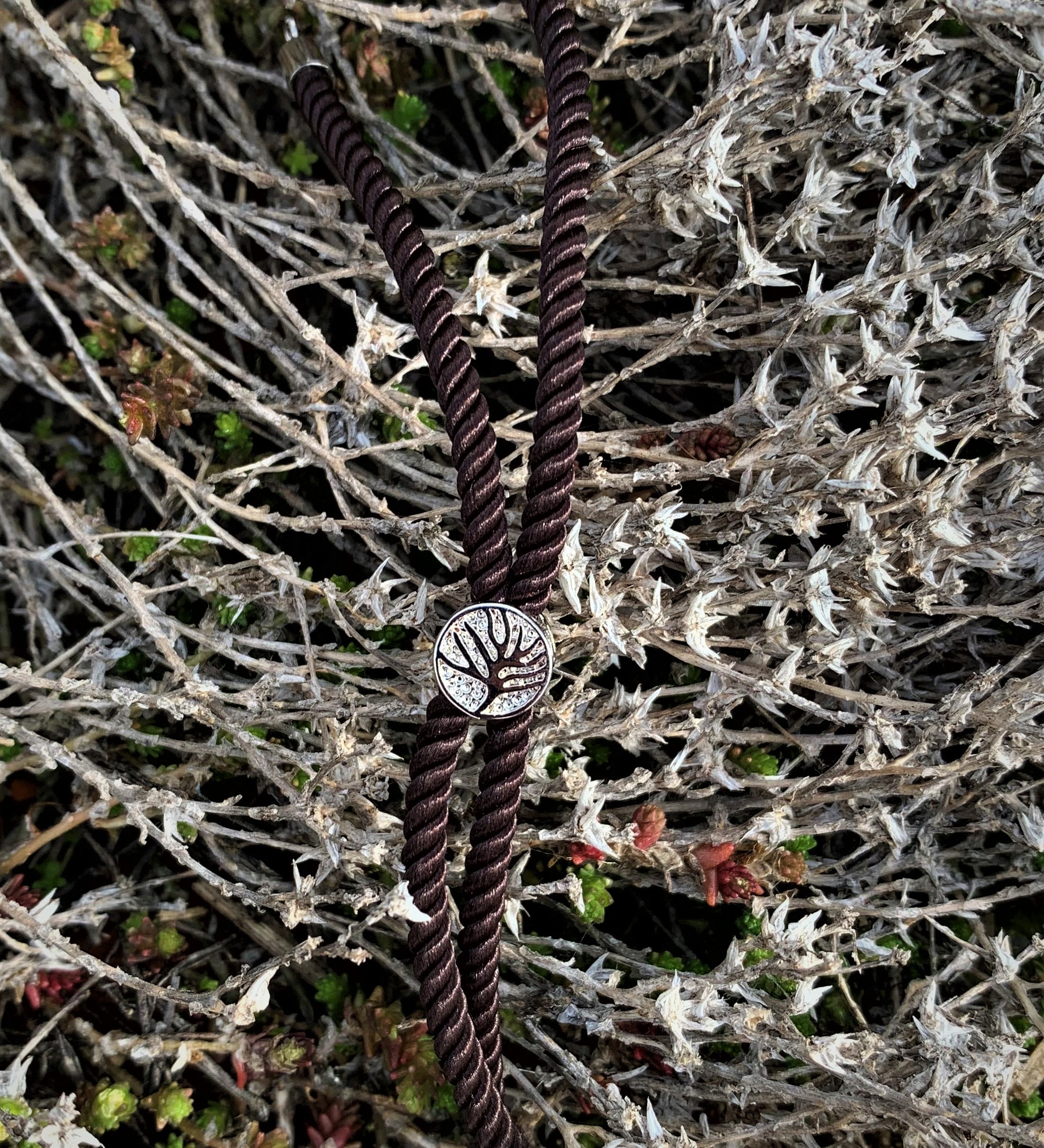 Bracelet en nylon - Marron (1 pce)