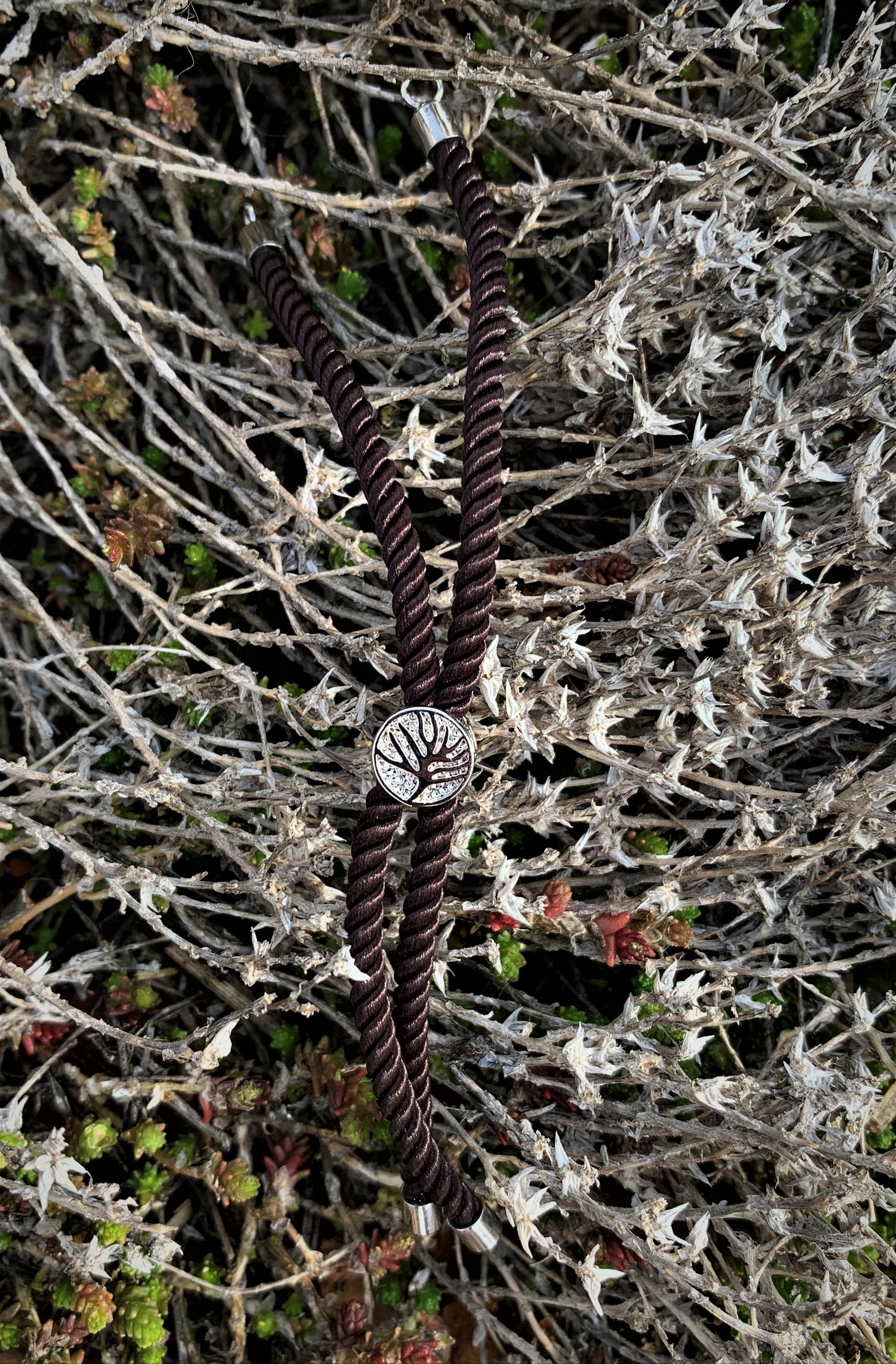 Bracelet en nylon - Marron (1 pce)