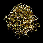 Fermoir - Mousqueton 15 x 8 mm - Plaqué Or (1 pce)