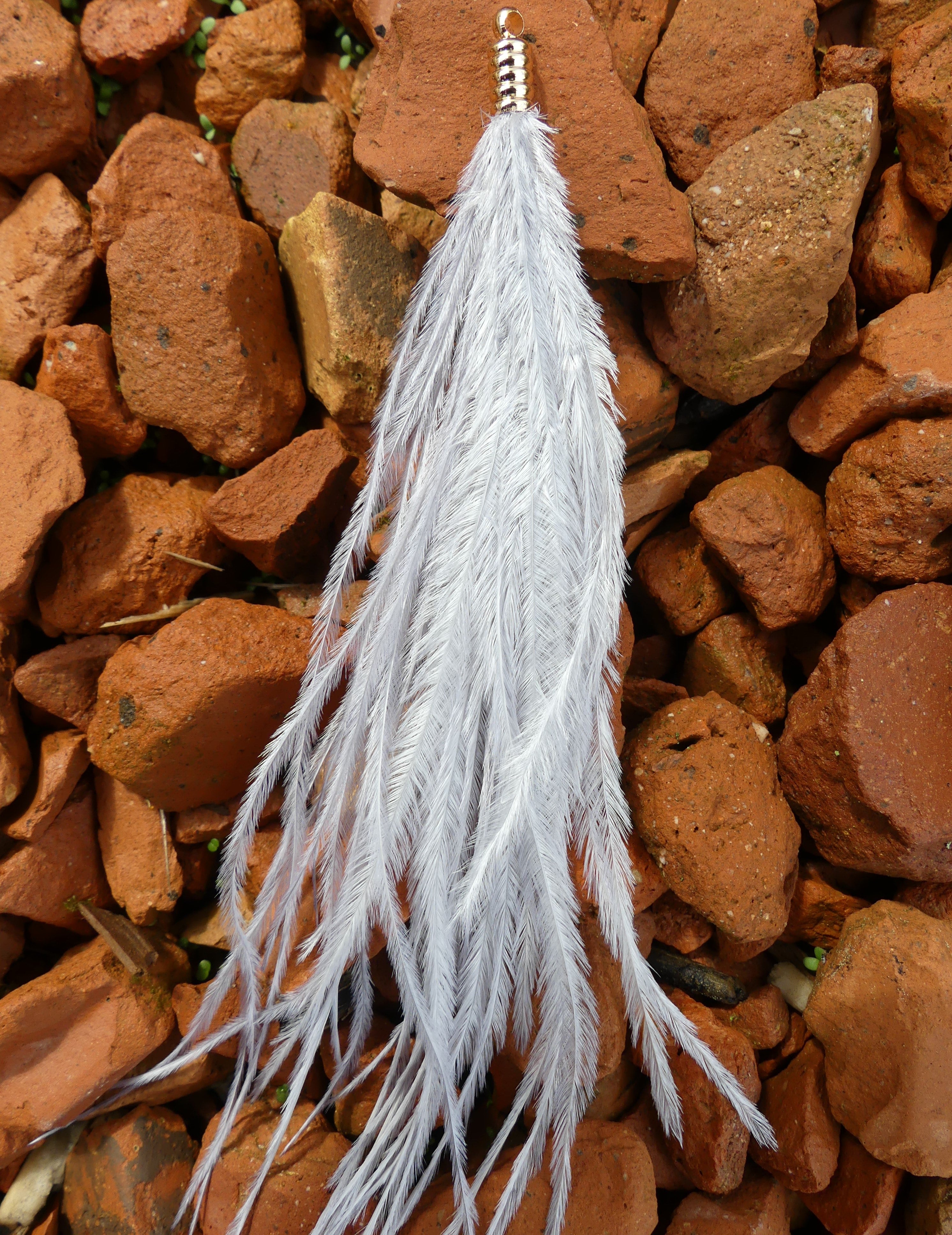 Pendentif - Plume d'autruche (1pce)