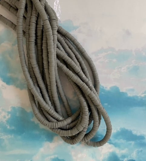 Perles Heishi -  Gris (5 g ~100 Pces)