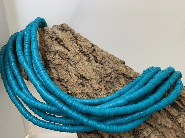 Perles Heishi -  Steelblue (5 g ~100 Pces)