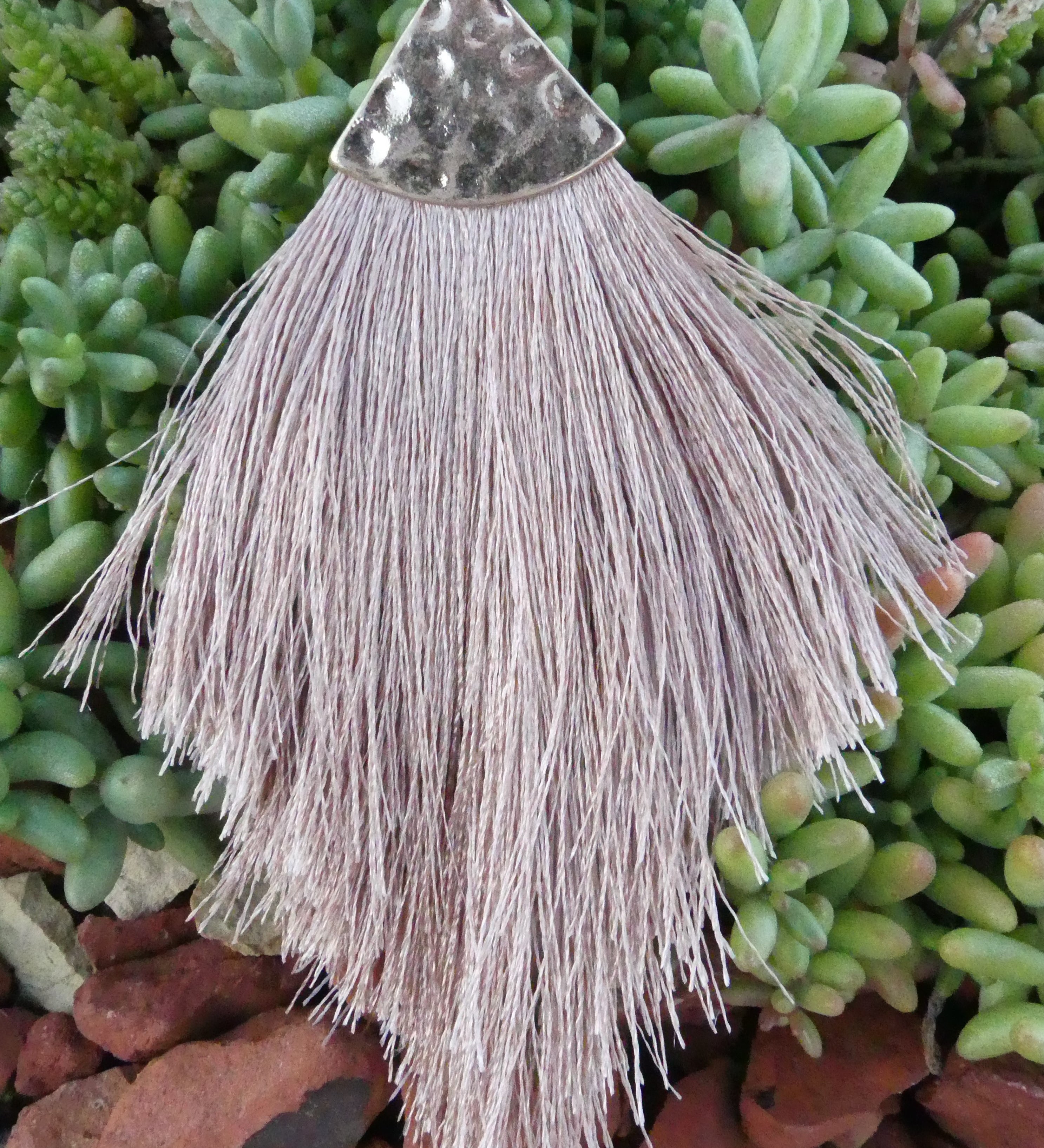 Pendant - Pompon Bois Beige (1 pce) 