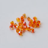 Bicone 4 - Opale de feu AB (25 pces)