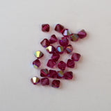 Bicone 4 - Fuchsia AB (25 pces)