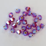 Bicone 4 - Fuchsia AB2x (25 pces)