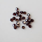 Bicone 4 - Grenat Satin (25 pces)
