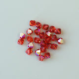 Bicone 4 - Rouge Indien AB (25 pces)