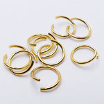Anneaux 16G/ 1 cm - Doré (10 pces)