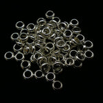 Anneau solide 4 mm argenté (25 pces)