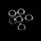 Anneau solide 4 mm argenté (25 pces)