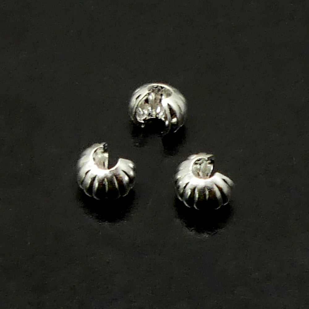 Cache noeud 4 - Ondulé Silver (10 pces)