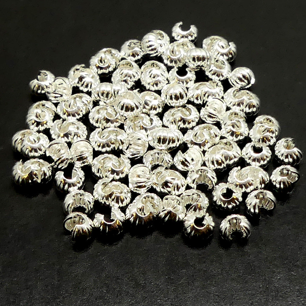 Cache noeud 4 - Ondulé Silver (10 pces)